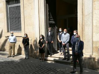La justicia extremeña guarda un minuto de silencio en memoria de los fallecidos por el coronavirus